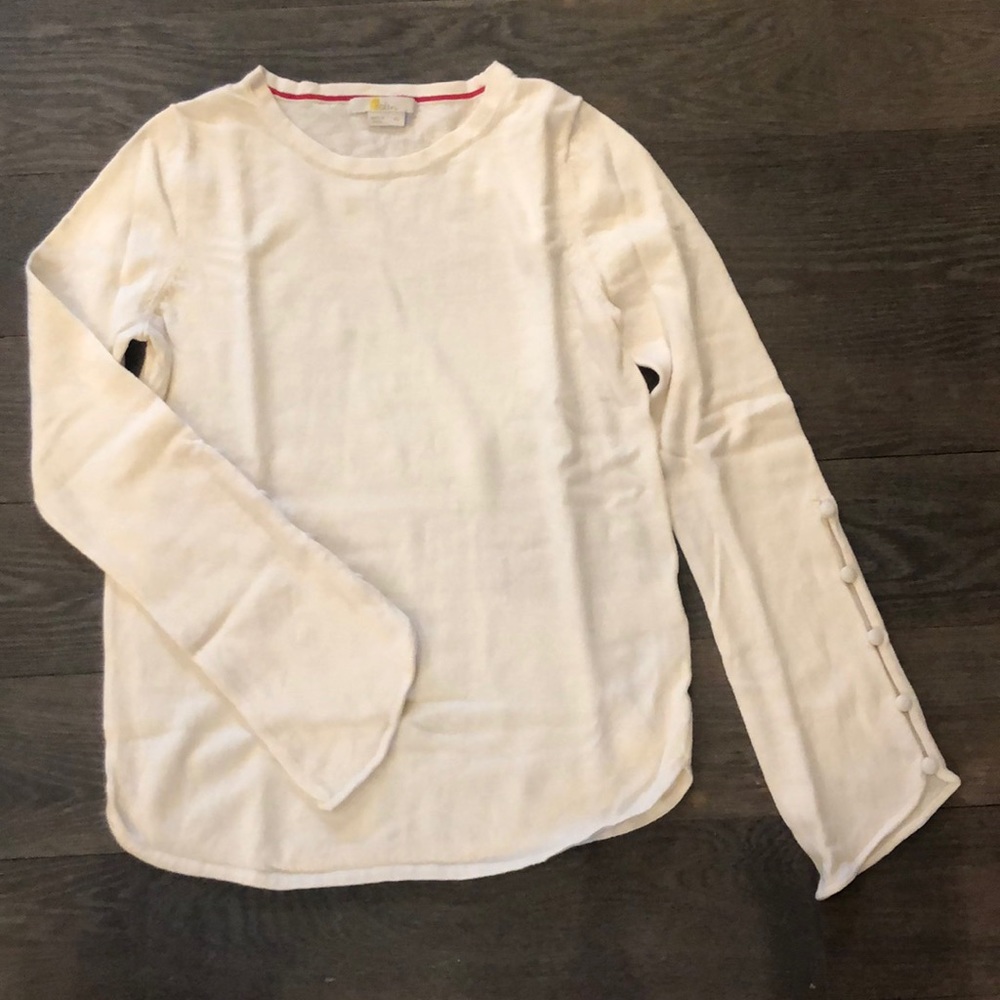 Boden ivory wool sweater XS